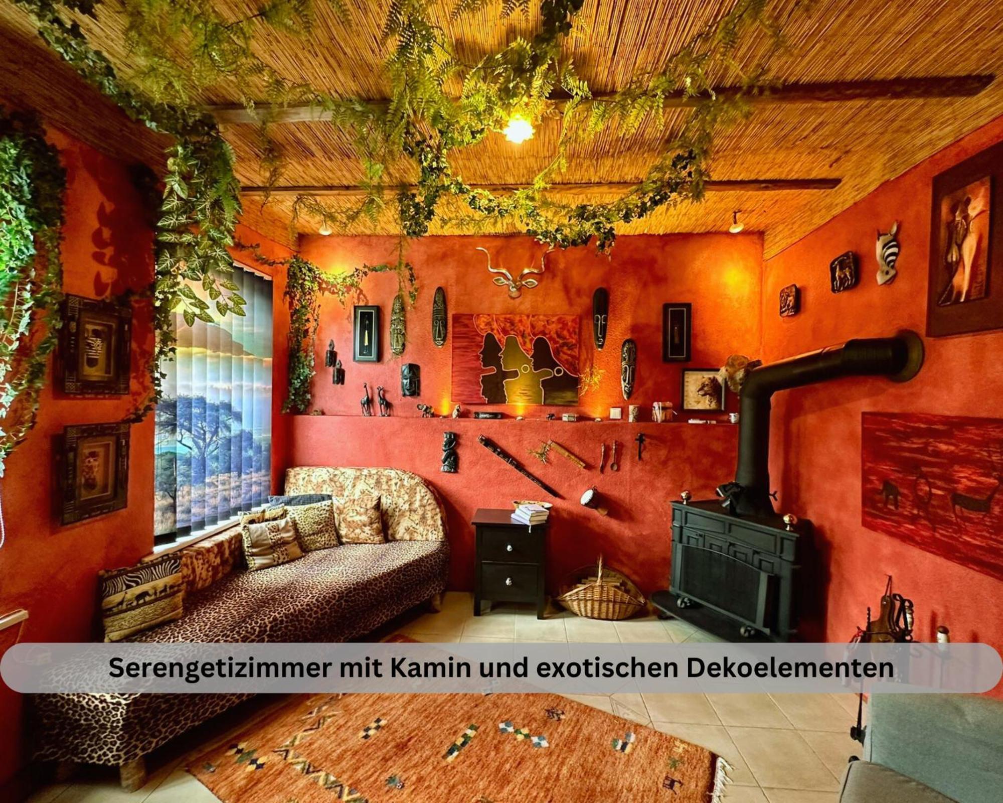 Lodge Of Africa - Einzigartige Themenzimmer, Eingezaeunten Garten, Sauna, Whirlpool & Kamin, Hunde Willkommen, Gasgrill, Voll Ausgestattete Kueche, Grosser Essbereich, Hamburg & Stade In Der Naehe Twielenfleth Exteriör bild